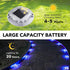 1 Pack, 2 AGPTEK Solar Driveway Lights Outdoor Color Modes LED Deck Dock Marine Waterproof Security Marker Lights