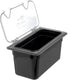 Carlisle FoodService Products Storplus Food Pan, Storage Container with Spoonable Corners, 1/3 Size 6 Inches Deep, Black