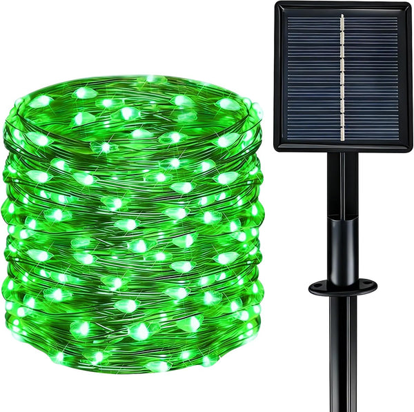 Solar String Lights Outdoor Waterproof 33ft 100LED 8 Modes Twinkle Lights Solar