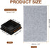 4 50mm/1.97" uxcell Pcs Square Plastic Plugs with Furniture Felt Pad, Tubing End Caps Furniture Leg Inserts for Metal
