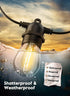 Brightown Shatterproof LED S14 Replacement Light Bulbs, E26 E27 Medium Screw Base, 11W Equivalent, 25-Pack