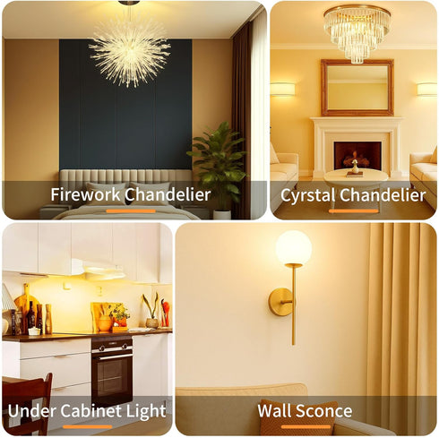 G9 Bulb Dimmable, 2700K G9 Bulbs 4W, 40W 430 T4 120V, 6-Pack DiCUNO LED Warm White, LED Light Equivalent to Halogen