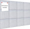 DOLLAR BOSS Large Cork Bulletin Board 48"x36" Wall Tiles, 12 Packs, 1/2" Thick with 120 Pushpins, Light Grey