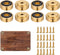 Fuyulacom 8 Pcs Brass Cutting Board Feet Non Slip Silicone Feet for Cutting