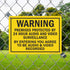 SmartSign 10"x14" Warning Sign - 'Premises Protected By 24 Hour Audio/Video Surveillance'