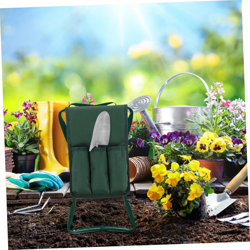 Garden Kneeler Side Pouch Tool Bag for Kneeling Stool Gardening Accessory Ample Storage Space for Tools and Supplies