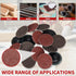 68Pcs 1 inch Set 1/4'' Quick Change Sanding Discs Fine Medium Coarse Grit Surface Conditioning Discs R Type Quick