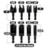 Yakamoz 8Pcs Wood Plug Cutter Set, 1/4 Inch Hex Shank Straight and Tapered Cork Drill Bits Cutting Tool