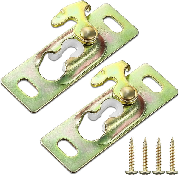 2 Pack Pocket Door Hardware Kit, RV Sliding Door Hanger with Adjustment Wrench, Pocket Door Rollers Assembly