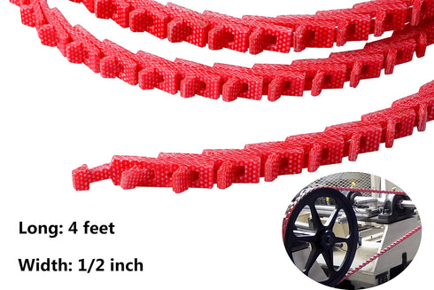 4FT/8FT Power Twist V-Belt A Type, 1/2-Inch x 4 Feet, Adjustable Link for Lathes, Drill Press, Table Saws