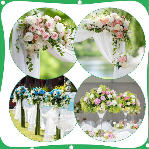 Ouligay 30 5.7 Inch PCS Flower Water Tubes Floral Water Tubes for Fresh Flower Stem with Caps, Plastic Green, Single