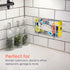 FMP Brands Single Glove Holder for Wall Mount, Wire Rack Disposable Napkin Gloves Box Holder, White