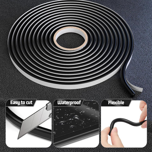 ZXMT Butyl Sealant Tape, PROMOTOR Butyl Rubber Tape for Windows, Doors, Car Parts, Windshield Installation