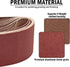 3 x 18 Inch Sanding Belts, 40 Grit Aluminum Oxide Belt Sander Paper for Woodworking, 12 Pack