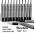 Yocfon Markers,128 Pack, Permanent Crown Whiteboard Markers With Chisel Tip, Waterproof Markers, Works On Plastic