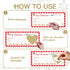 A06 Christmas Boarding Pass Gifts Ticket, Merry Christmas Scratch-Off Card With Envelope, Surprise Reveal Card