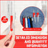 20 Pcs Pocket Screwdriver Double End Mini Screwdriver Set Dual-use Valve Core Removal Tool with Clips Slotted Screwdriver for Ring Doorbell Electricians Mechanicians Technicians Assemblers (Red)