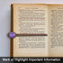Wisdompro 2 Pcs Metal Bookmark, Retro Vintage Bronze Book Mark Ruler with Dried Flower, Gift Box for Book Lovers