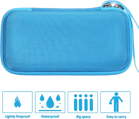 Khanka Hard Travel Case for Texas Instruments TI-30XIIS Scientific Calculator, Case Only (Blue)