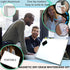 Large Magnetic Dry Erase White Board 12"X16" with Black Frame, Stand, 8 Markers, 4 Magnets, Eraser for Office