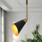 KSANA Modern Mini Pendant Light, Gold and Black 1-Light Adjustable Metal Pendant