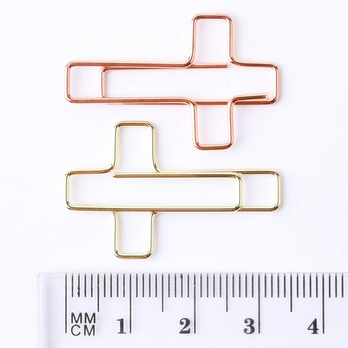 Mr. Pen - Cross Paper Clips, 35 Pack (Gold and Rose Gold Color), Bible Paper Clips, Journaling Supplies for Christian
