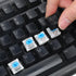 Bruislard 50 3D PCS Blue Keyboard Clicker for Prints Mechanical Keyboard Switches, Keyboard-Clicker with Remover Tool