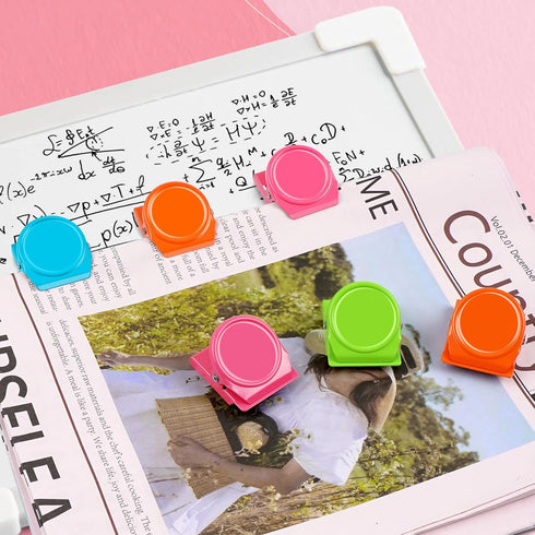 Grtard 24 Pack Magnetic Clips, Metal Refrigerator Magnets, Whiteboard Locker Magnets, Classroom Organization Teacher