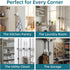 2 6 4 lbs, TAILI Mop and Broom Holder Wall Mount Grippers, Hangers and Adhesive Strips, Damage Free Hanging Wall Mount