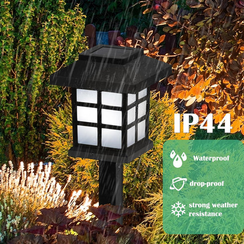 12-Pack IP44 Solar Walkway Lights,Solar Pathway Lights Outdoor, Auto Charge/Discharge Ground Lamp , Waterproof