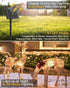 2 Packs 66Ft 200 8 Brightown Solar String Lights, Total LED Solar Fairy Lights with Modes, Waterproof Solar Lights