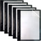 Better Office Products Ultra Durable Clear Front Report Covers, 25 Per Box, Letter Size, Black with Fasteners