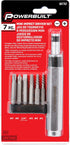 Powerbuilt 7 Pc. Mini Impact Driver & Extractor Set - Hand Tools, Bit Drivers & Bits, Multi-In-One (647767)