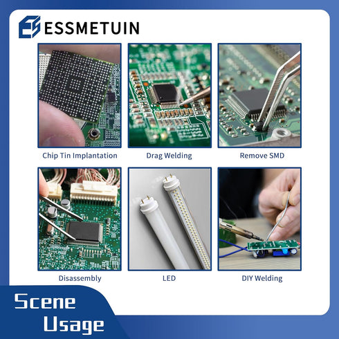 Desoldering Wick and Soldering Flux Paste for Electronics Repair, No Clean Solder Removal Kit