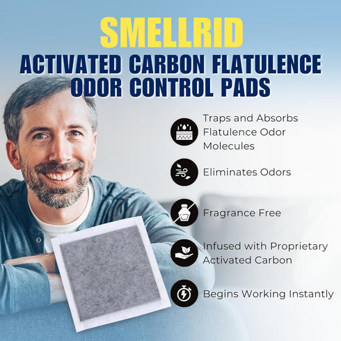 Activated Carbon Flatulence Odor Control Pads: Stop Embarrassing Gas Smell