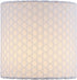 Aspen Creative 31204 5" 5" 5" Small Clip-On Drum Lamp Shade in Off-White with Honeycomb Pattern, Top x Bottom x Slant