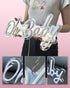 17.3 7.6inch, YALLOVE Oh Baby Neon Sign, X Cool White Neon Light, USB Powered Light-up, Adjustable Brightness, Neon