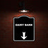 8.5 10 inches DAIRY BARN Black Sign Arrow Down Aluminum Composite Sign x