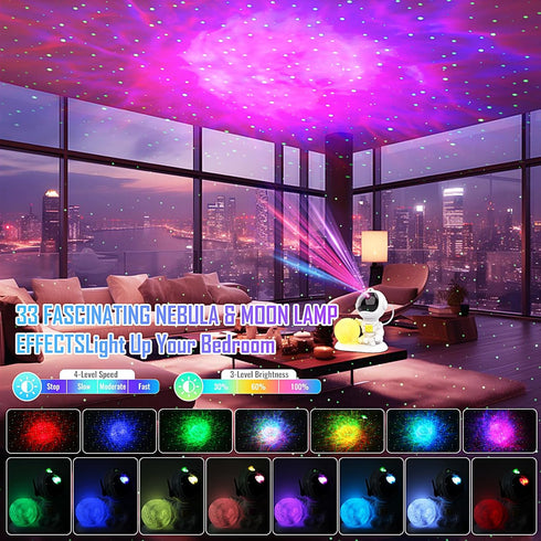 3 1 33 3.5 inch Astronaut Galaxy Projector, in Star Projector with Remote and Timer, Light Effects, Moon Lamp LED Night