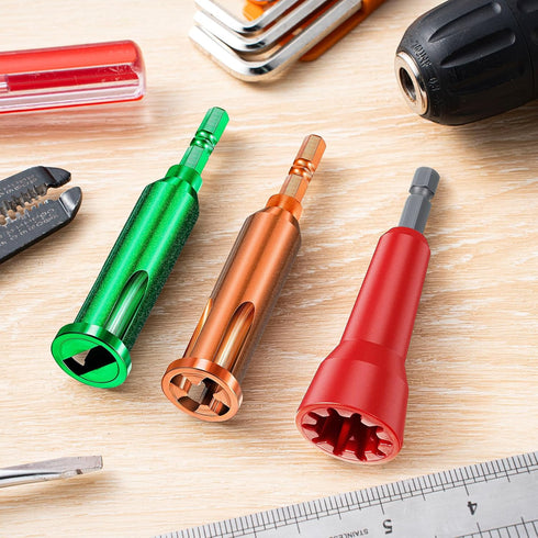 Feekoon Wire Twisting Tool, 3 Way/5 Way Stripping Tool with 1/4" Chuck, Wire Twister Connector