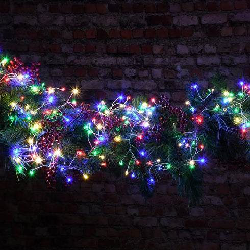 Dazzle Bright Fairy Lights, 20 FT 60 LED Silver Wire Waterproof Battery Operated String Lights for Indoor Outdoor Decor