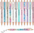 Glenmal 12 Pieces Glitter Swear Word Ballpoint Pens, Funny Negative Pens for Adults, Office Supplies