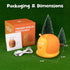 2 30/60 Cute Snail Night Light Brightness Adjustable Fun Orange Slug Light with Min Timer Squishy Nursery Breastfeeding