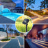 10FT 3000K 8 1 Pack Solar LED Strip Lights Outdoor Solar Powered Rope Light Waterproof Cuttable Tape Lighting Warm