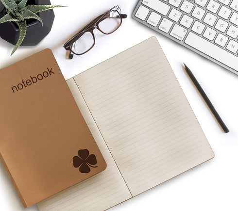 le vent Set of 2 Lined Bound Notebooks, A5, 200 Lay Flat Pages Each, 5x8 Hardcover Journal Refills