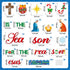BeYumi 96Pcs Jesus is The Reason for The Season Cutouts Bulletin Board Decoration Set Christmas Nativity Christian Faith Religious Sunday School Classroom Chalkboard Wall Borders Church Winter Decor by BeYumi