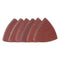 60pcs Triangular Hook & Loop Sandpapers, 40/60/80/100/120/150 Grits Aluminum Oxide Sanding Pads