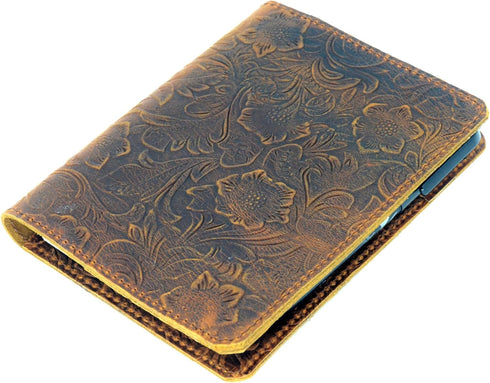 JJNUSA Leather Cover for Moleskine Large Hard Cover, Distressed Leather Travel Journal for 5"x 8.25" Writing Diary
