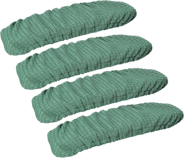 uxcell 4pcs Office Chair Arm Covers, Washable Armrest Protectors for Swivel Office Gaming Chair, Green