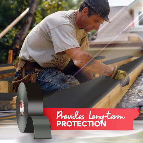 XFasten 2 Inch x 50 Feet Joist Tape, Weatherproof Butyl Sealant for Decking, Waterproof Roof Flashing Tape